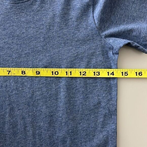 NWT Everlane The Organic Cotton Crew Tee in Heathered Blue Size XXS - Picture 7 of 11